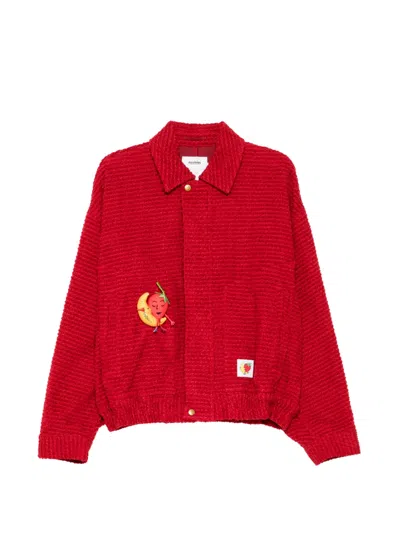 Doublet X Sky High Farm Strawberry Work Jacket In Red