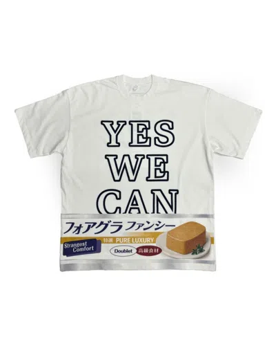Doublet Yes We Can Foie Gras T-shirt In White