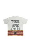 Doublet Striped Panel T-shirt In White