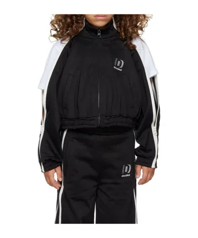 Doublet Zipper Sports Jacket In Black