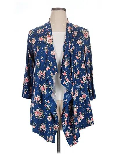 Pre-owned Doublju Cardigan Sweater In Blue
