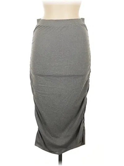 Pre-owned Doublju Casual Skirt In Gray