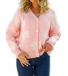 Doublju Flower Pattern Sweater In Pink In Pink