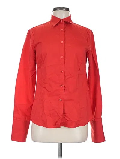 Pre-owned Doublju Long Sleeve Blouse In Red