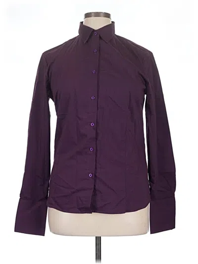 Pre-owned Doublju Long Sleeve Button Down Shirt In Purple
