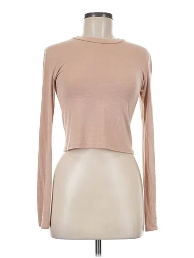 Pre-owned Doublju Long Sleeve Turtleneck In Tan