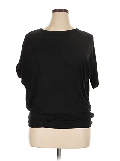 Pre-owned Doublju Short Sleeve Top Black One Shoulder Neckline Tops