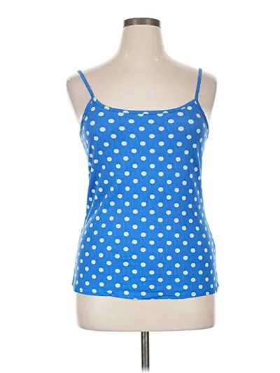 Pre-owned Doublju Tank Top Blue Strapless Neckline Tops