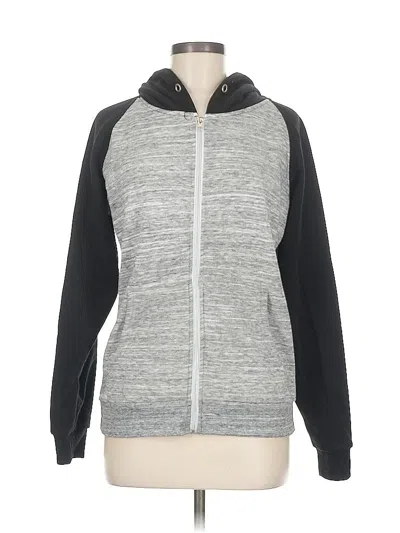 Pre-owned Doublju Zip Up Hoodie In Gray