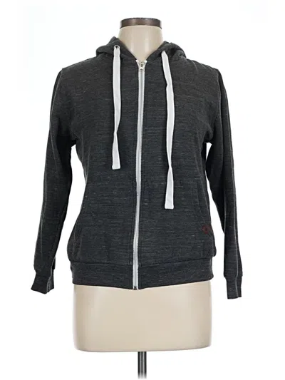 Pre-owned Doublju Zip Up Hoodie In Gray