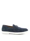 Doucal's Suede Loafers In Grey