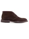 Doucal's Brown Mink Suede Ankle Boot In Brown