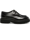 DOUCAL'S BLACK CALF LEATHER LOAFERS