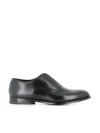 Doucal's Black Leather Oxford Shoes In Black