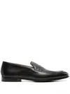 Doucal's Black Slip On Loafers In Black