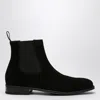 Doucal's Man Ankle Boots Navy Size 9 Leather In Black