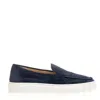 DOUCAL'S BLUE SUEDE SLIP-ON