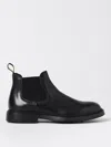 Doucal's Black Leather Ankle Boot In Schwarz