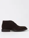 Doucal's Man Ankle Boots Dark Brown Size 12 Leather In Blau