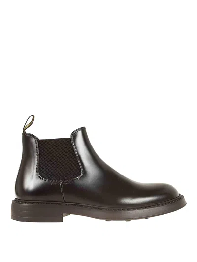 Doucal's Chelsea Leather Ankle Boots In Brown