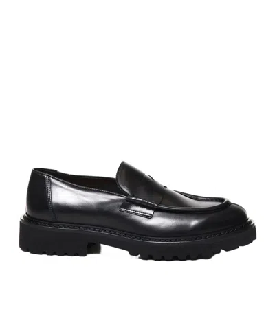 Doucal's Bright Loafers In Black