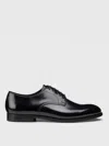Doucal's Lather Derby Shoes In Black