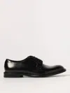 Doucal's Derby Lace-ups In Dark Brown Leather In Black