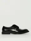Doucal's Derby Lace-ups In Dark Brown Leather