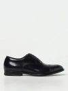 Doucal's Classic Black Derby Shoes Polished Finish In Calf Leather Man In Black