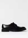 Doucal's Almond-toe Leather Derby Shoes In Schwarz
