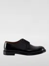 Doucal's Man Lace-up Shoes Midnight Blue Size 6.5 Soft Leather In Schwarz