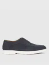 Doucal's Suede Lace-up Shoes In Blue