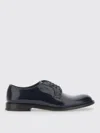 Doucal's Derby Lace-ups In Dark Brown Leather