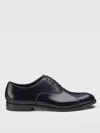 Doucal's Man Lace-up Shoes Midnight Blue Size 8 Calfskin In Blau