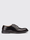 Doucal's Man Lace-up Shoes Midnight Blue Size 6.5 Soft Leather In Brown
