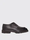 Doucal's Leather Derby Moccasins In Dark