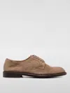 Doucal's Lace-up Suede Derby Shoes In Mud