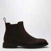 DOUCAL'S BROWN SUEDE ANKLE BOOT