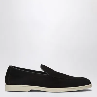DOUCAL'S DOUCAL'S BROWN SUEDE LEATHER LOAFER