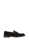 Doucal's Brown Suede Leather Loafers In Black