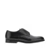 Doucal's Classic Black Derby Shoes Polished Finish In Calf Leather Man In Black