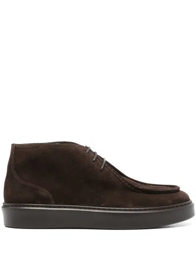 Doucal's Chukka Boot With Suede Upper In Brown