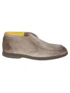 Doucal's Slip-on Suede Loafers In Point Espresso