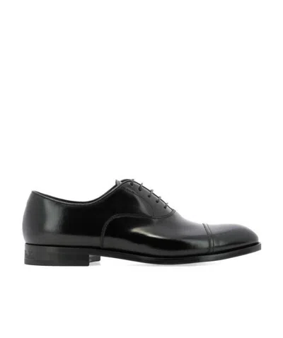 DOUCAL'S DOUCAL'S ALMOND TOE LACE-UP OXFORD SHOES