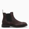 DOUCAL'S DEEP BROWN SUEDE CHELSEA BOOTS