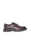 Doucal's Panelled Leather Brogues In Brown