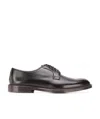 Doucal's Scarpe Derby Doucals In Pelle Spazzolata In Black