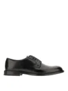 Doucal's Man Lace-up Shoes Midnight Blue Size 6.5 Soft Leather In Black