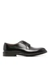 Doucal's Almond-toe Leather Derby Shoes In Brown