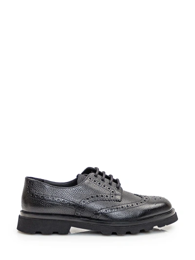 Doucal's Derby Lace Up In Black